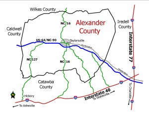 Alexander Transportation Map